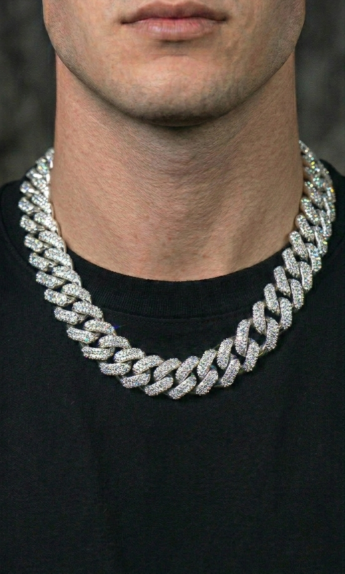 Cuban Chain 18mm VVS & Silver925