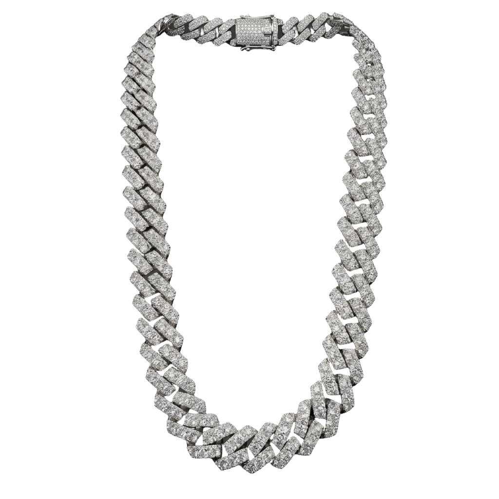 18mm Massive VVS Moissanite  Cuban Link | Solid 925 Sterling Silver