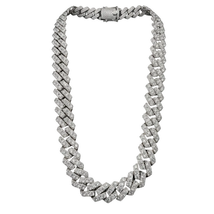 18mm Massive VVS Moissanite  Cuban Link | Solid 925 Sterling Silver