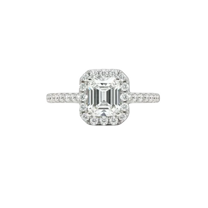 VVS Moissanite Engagement Ring — GRA Certified